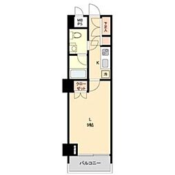 スクエア名駅南 1Kの間取図画像
