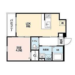 robot home 平針(ロボットホームヒラ 1LDKの間取図画像