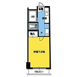 DAIA21 1Kの間取図画像