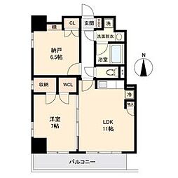 ランドハウス泉 2LDKの間取図画像