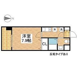 Mステージ栄 1Kの間取図画像