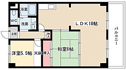 エステート高針台 3LDKの間取図画像