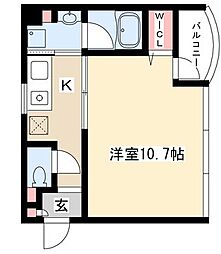 ラ・マルネ 1Kの間取図画像