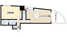 さくらヒルズフジミ 1LDKの間取図画像