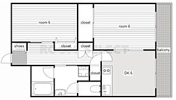 アーバン・レジデンス吹上 2DKの間取図画像