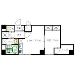 ショコラ 1LDKの間取図画像
