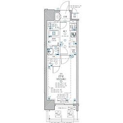 ディアレイシャス名古屋ステーション 1Kの間取図画像