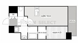 プレサンス名古屋グロウ 1LDKの間取図画像