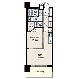S-RESIDENCE本郷2 1LDKの間取図画像