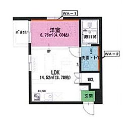 Solid名駅南 ワンルームの間取図画像