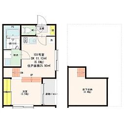 ハーモニーテラス松葉町V 1階/101