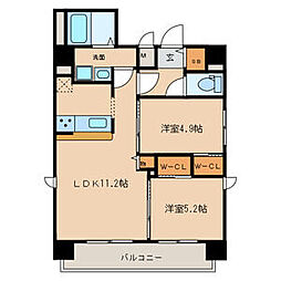 Z・R東別院 2LDKの間取図画像