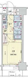 プレサンスNAGOYA本陣 1Kの間取図画像