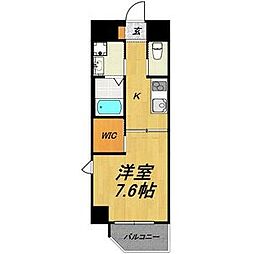 TIARAPALACE天神山 1Kの間取図画像