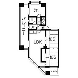 レスポアール豊岡 3LDKの間取図画像