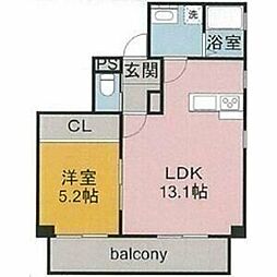 MyStage大久手 1LDKの間取図画像