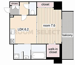さくらヒルズニシキプラチナムレジデンス 1LDKの間取図画像