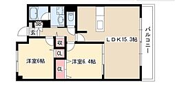 ラ・パス大井橋 2LDKの間取図画像