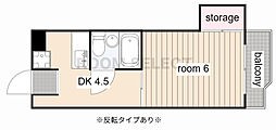 CASANOAH名東 1DKの間取図画像