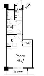 ロイヤルパークス千種 ワンルームの間取図画像