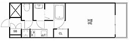 プレサンス栄フロント 1Kの間取図画像