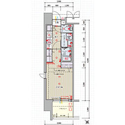 パルティール上社 1Kの間取図画像