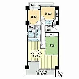 ライオンズマンション八事石坂 3LDKの間取図画像