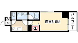 プロシード金山3 1Kの間取図画像