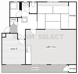 鍋屋上野住宅1号棟 2階/205