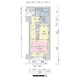 プレサンス広小路通葵 1LDKの間取図画像