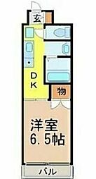セントラル瑞穂 1Kの間取図画像