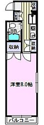 牧の里パークヒルズ 1Kの間取図画像