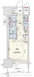 プレサンスNAGOYAシティオ 1Kの間取図画像