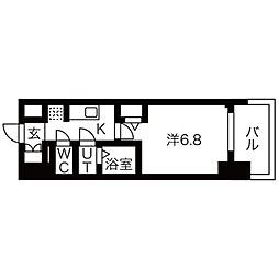 ファステートNAGOYA今池バレンシア 1Kの間取図画像