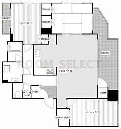 パシフィックコンフィート丸の内 3LDKの間取図画像