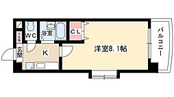 シティライフ一社南 1Kの間取図画像