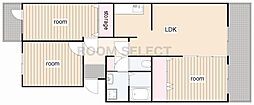 第六サンハイツ大森 2LDKの間取図画像