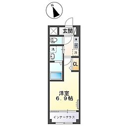 LIDIA 1Kの間取図画像