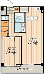 ロイヤルカーサ千種 1LDKの間取図画像
