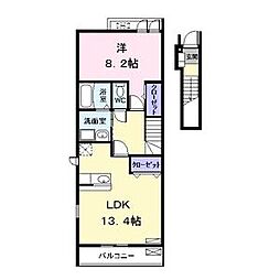リバープレイス 1LDKの間取図画像