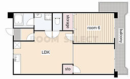 メゾンハヤシ 1LDKの間取図画像