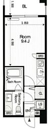 グラン・アベニュー西大須 ワンルームの間取図画像
