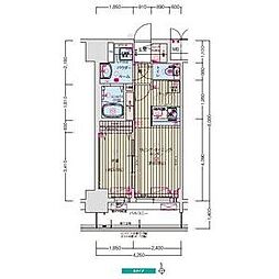 プレサンスTHE新栄 1LDKの間取図画像