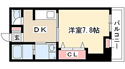 スタスィオン一社 1DKの間取図画像