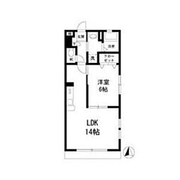 グレースコート 1LDKの間取図画像