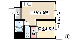 向陽ビル 207 ｜ 愛知県名古屋市中区新栄１丁目（賃貸アパート1LDK・2階・30.13㎡） その2