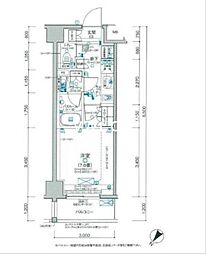 デュオステージ町田MAXIV 1Kの間取図画像
