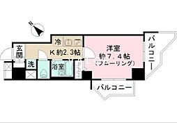 アーバイルトルム町田 1Kの間取図画像