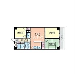 カーサソプラ 3LDKの間取図画像