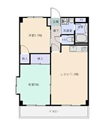FK3東林間 2LDKの間取図画像